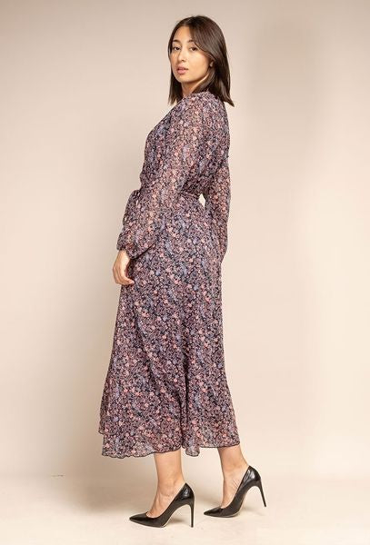 Robe longue à imprimé fleuri