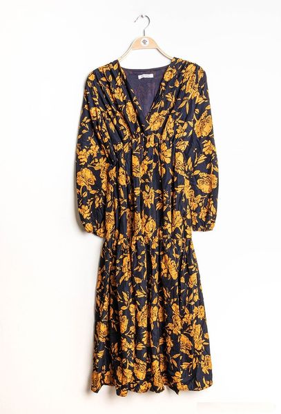 Robe longue à fleurs
