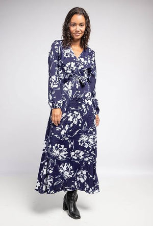 Robe longue à imprimé fleuri