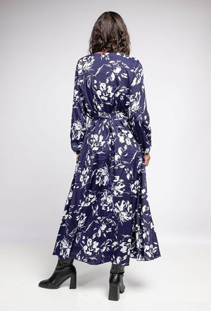 Robe longue à imprimé fleuri