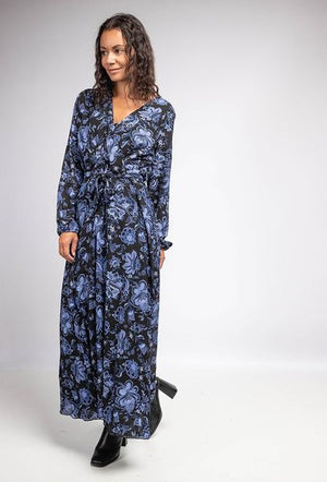 Robe longue à imprimé fleuri