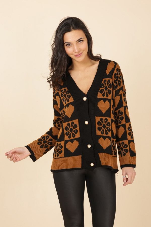 Cardigan imprimé