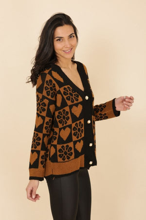 Cardigan imprimé