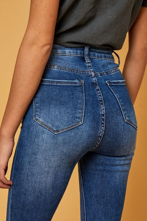 Jean skinny taille très haute