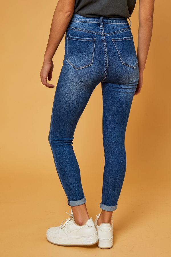 Jean skinny taille très haute